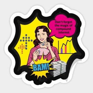 Do not forget the magic of compound interest Sticker